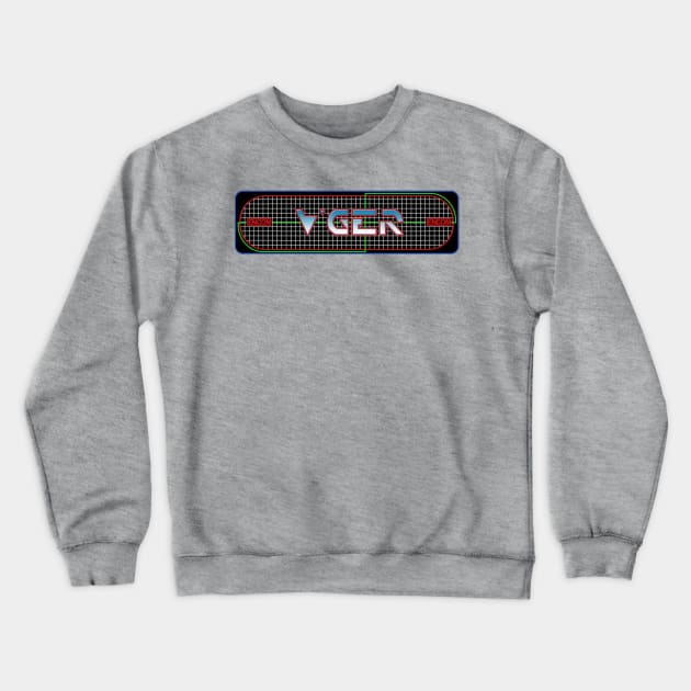 V'GER - Tron Video Game Marquee Crewneck Sweatshirt by RetroZest